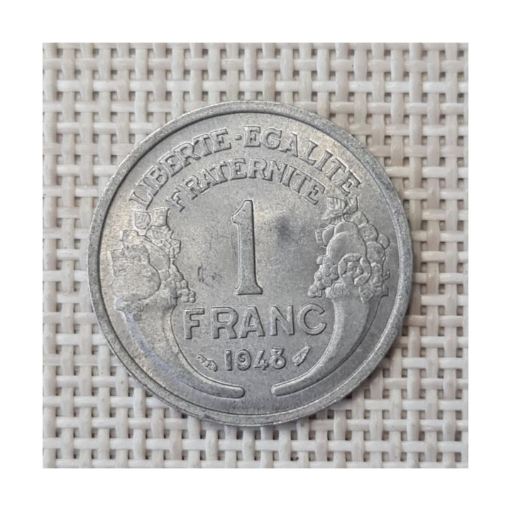 France 1 Franc 1948 KM-885a XF
