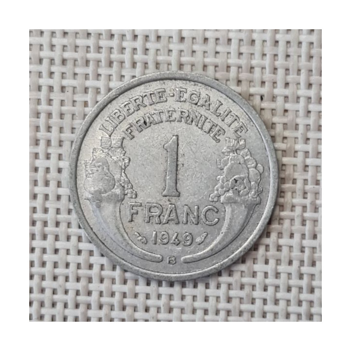 France 1 Franc 1949 "B" KM-885a VF