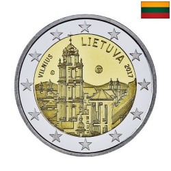 Lithuania 2 Euro 2017 "Vilnius" BU (Coin Card)