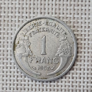 France 1 Franc 1958 KM-885a VF