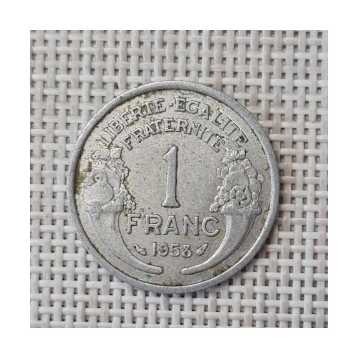 France 1 Franc 1958 KM-885a VF