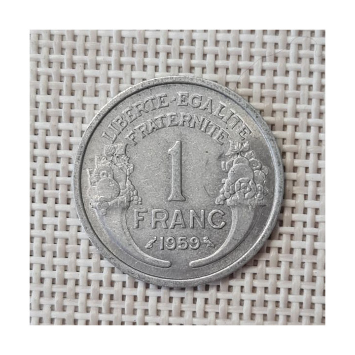 France 1 Franc 1959 KM-885a VF