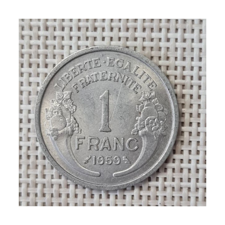 France 1 Franc 1959 KM-885a XF