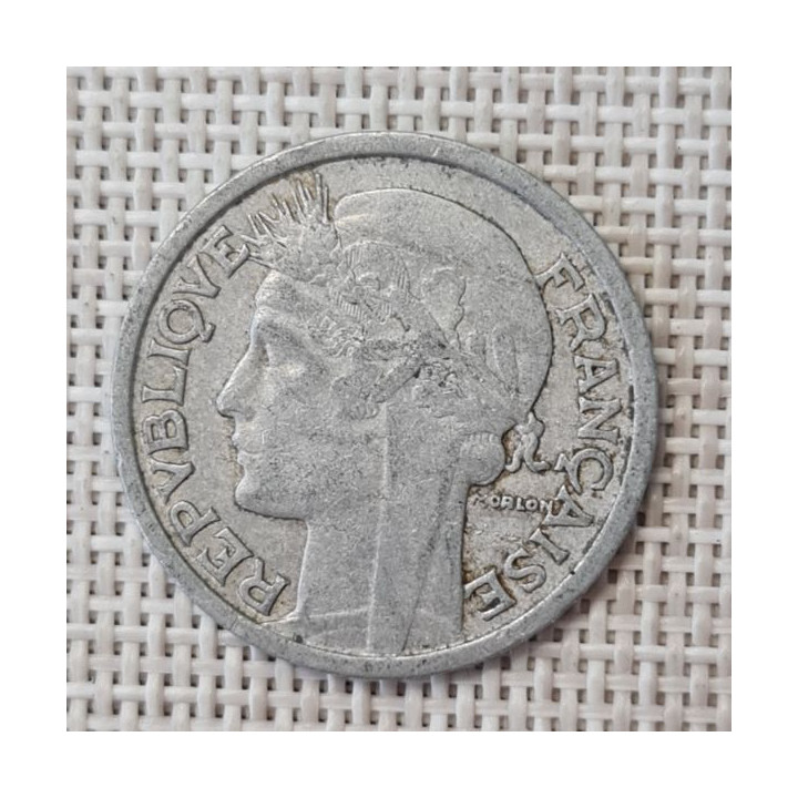 France 2 Francs 1945 KM-886a VF
