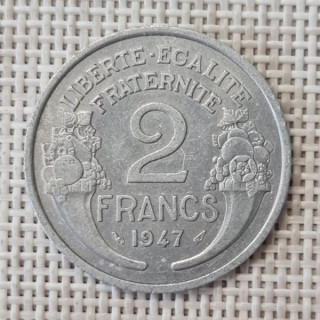 France 2 Francs 1947 KM-886a XF