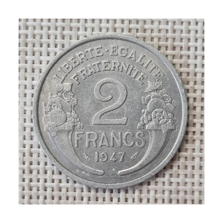 France 2 Francs 1947 KM-886a XF