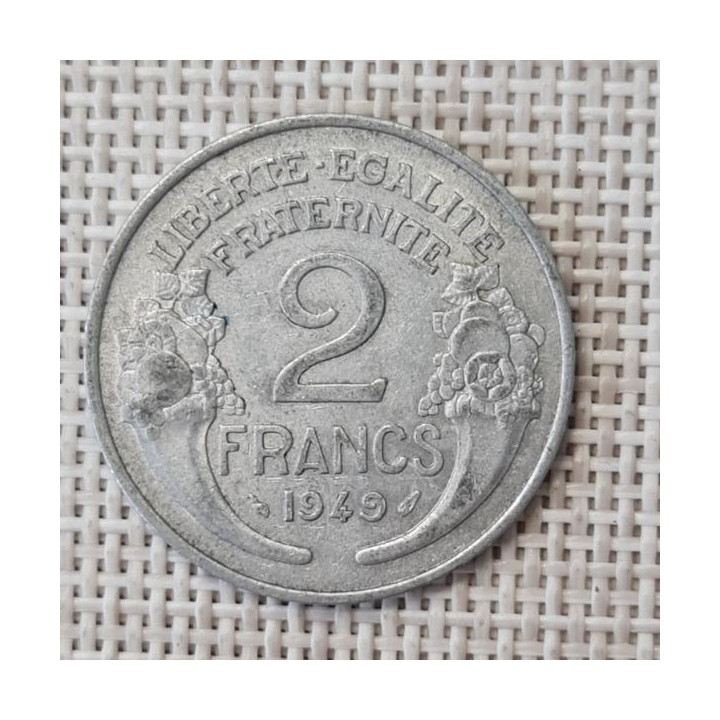 France 2 Francs 1949 KM-886a VF