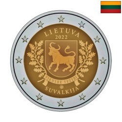 Lithuania 2 Euro 2022 "Suvalkija" BU (Coin Card)