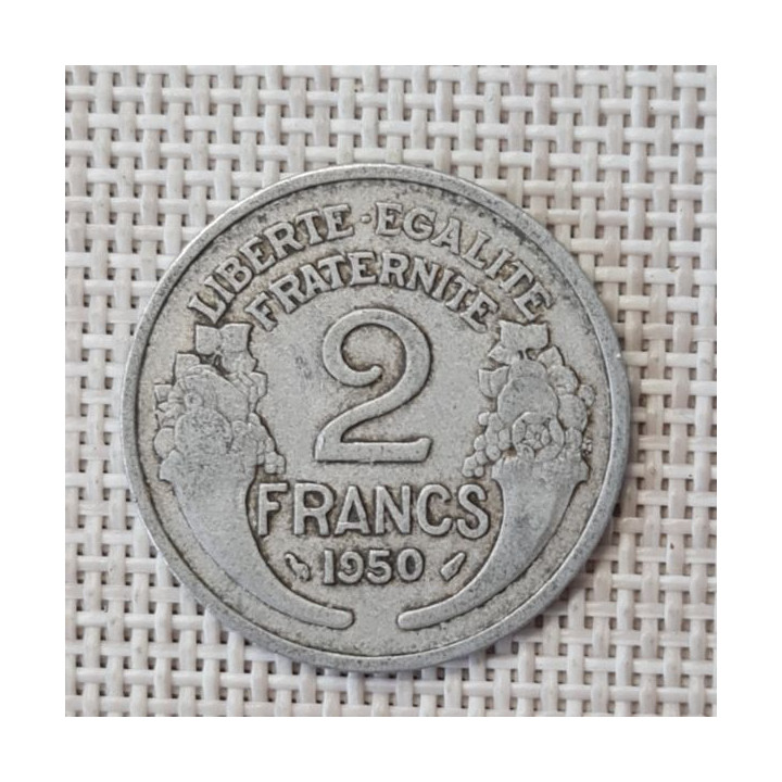 France 2 Francs 1950 KM-886a VF