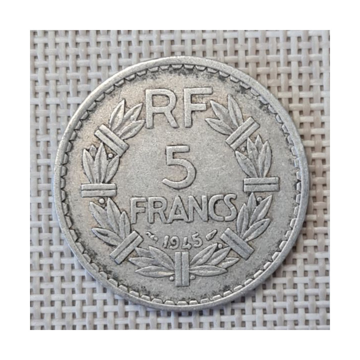 France 5 Francs 1945 KM-888b VF