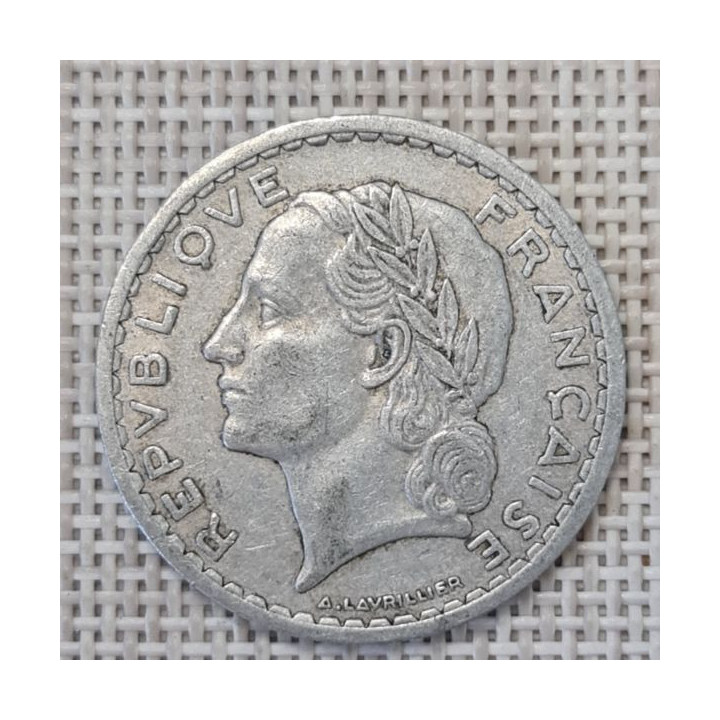 France 5 Francs 1945 KM-888b VF