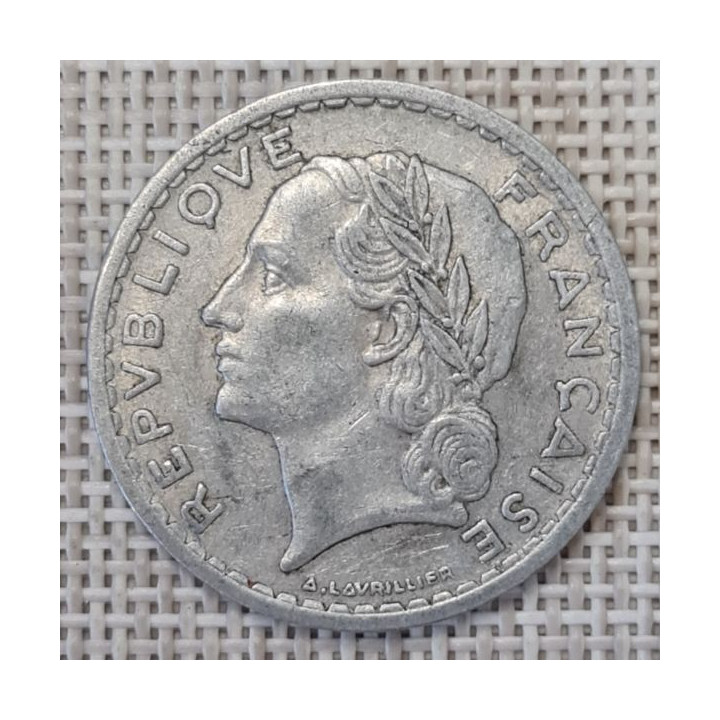France 5 Francs 1946 KM-888b VF