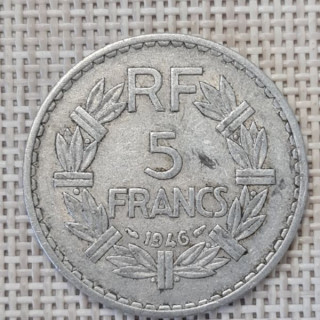 France 5 Francs 1946 KM-888b VF