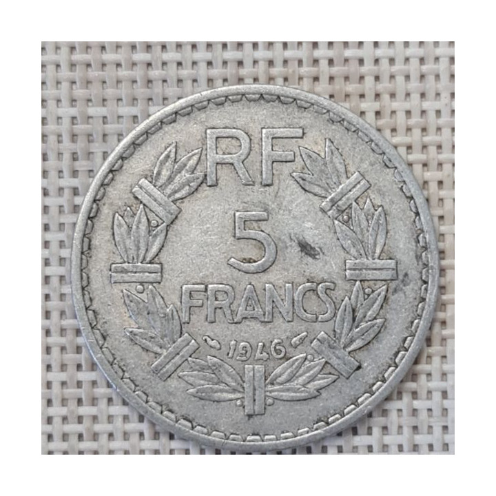 France 5 Francs 1946 KM-888b VF