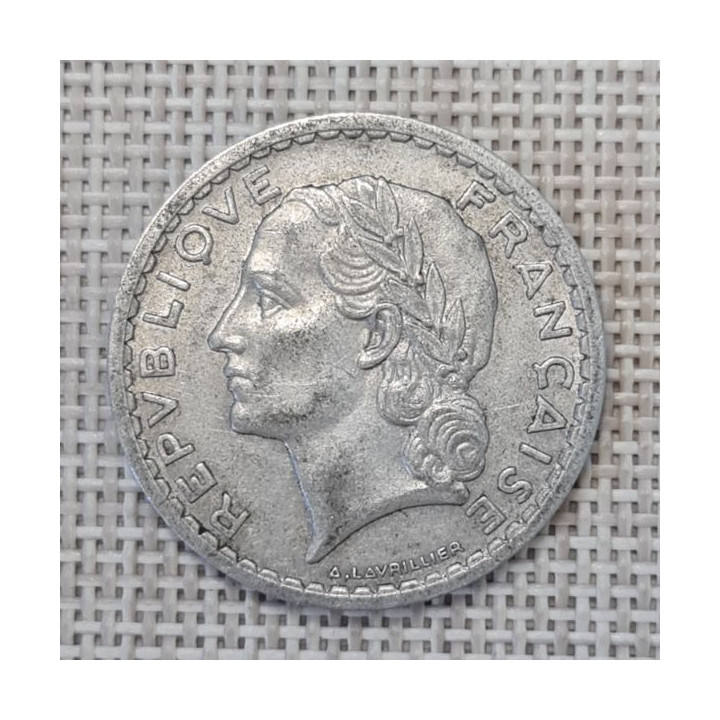 France 5 Francs 1947 KM-888b VF