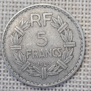 France 5 Francs 1949 KM-888b VF