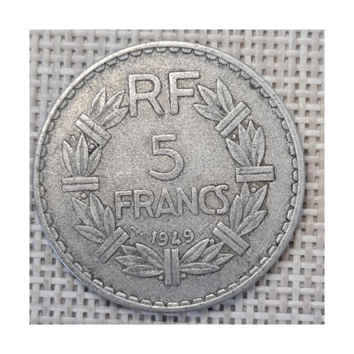 France 5 Francs 1949 KM-888b VF