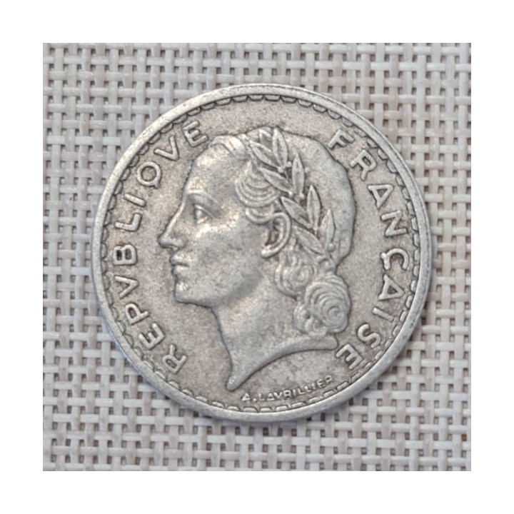 France 5 Francs 1949 "B" KM-888b VF