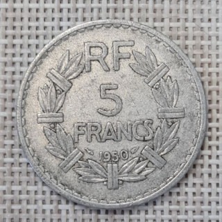 France 5 Francs 1950 KM-888b VF