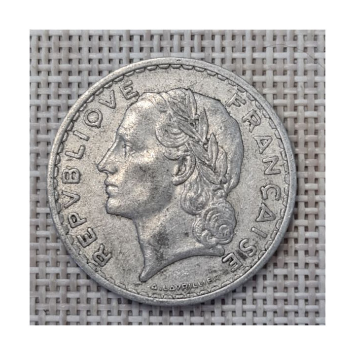 France 5 Francs 1950 KM-888b VF