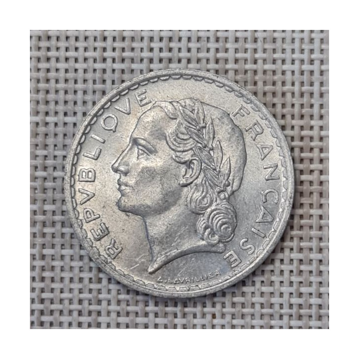 France 5 Francs 1950 KM-888b XF