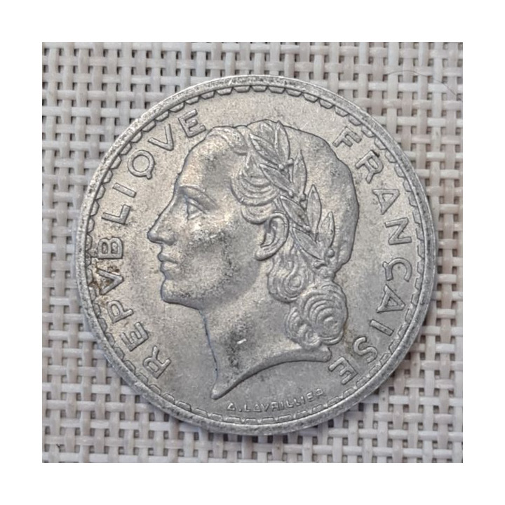 France 5 Francs 1950 "B" KM-888b VF