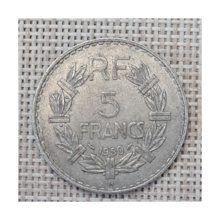 France 5 Francs 1950 "B" KM-888b VF