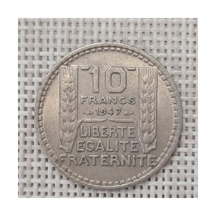 France 10 Francs 1947 KM-909 VF