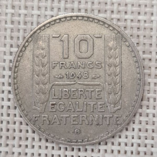 France 10 Francs 1948 "B" KM-909 VF