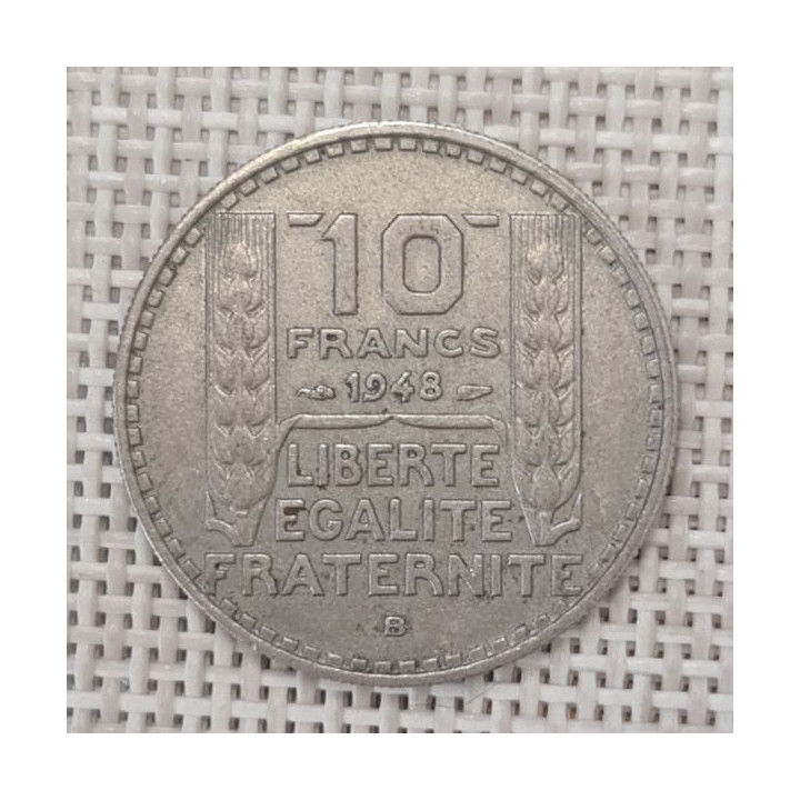France 10 Francs 1948 "B" KM-909 VF
