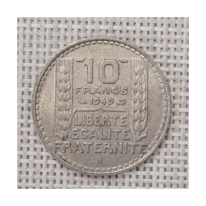 France 10 Francs 1949 "B" KM-909 VF