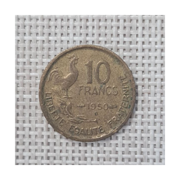 France 10 Francs 1950 "B" KM-915 VF