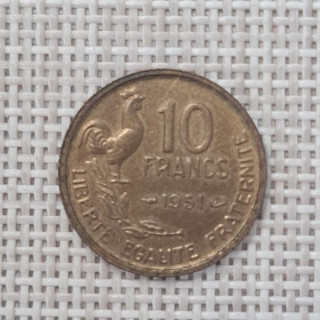France 10 Francs 1951 KM-915 VF