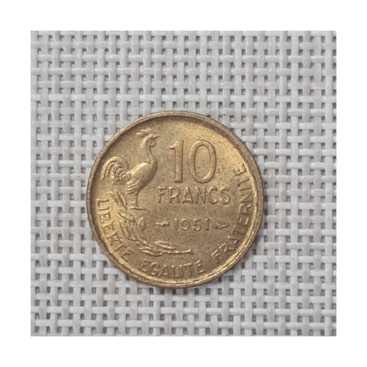 France 10 Francs 1951 KM-915 XF