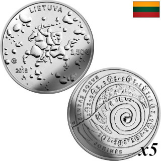Lithuania 1,50 Euro 2018 "Joninės" KM-234 Bag