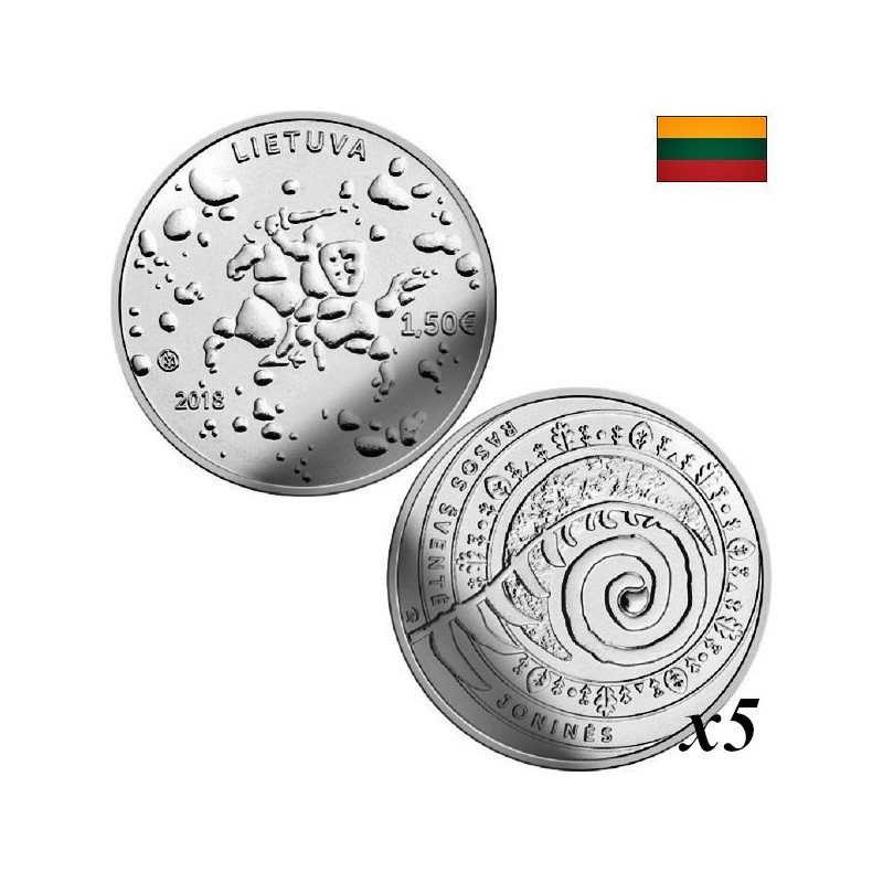 Lithuania 1,50 Euro 2018 "Joninės" KM-234 Bag