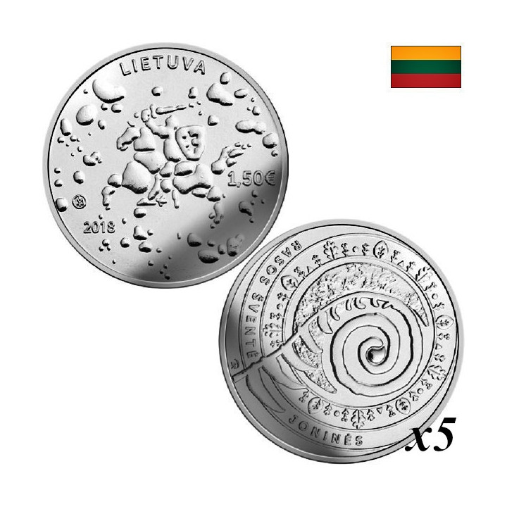 Lithuania 1,50 Euro 2018 "Joninės" KM-234 Bag