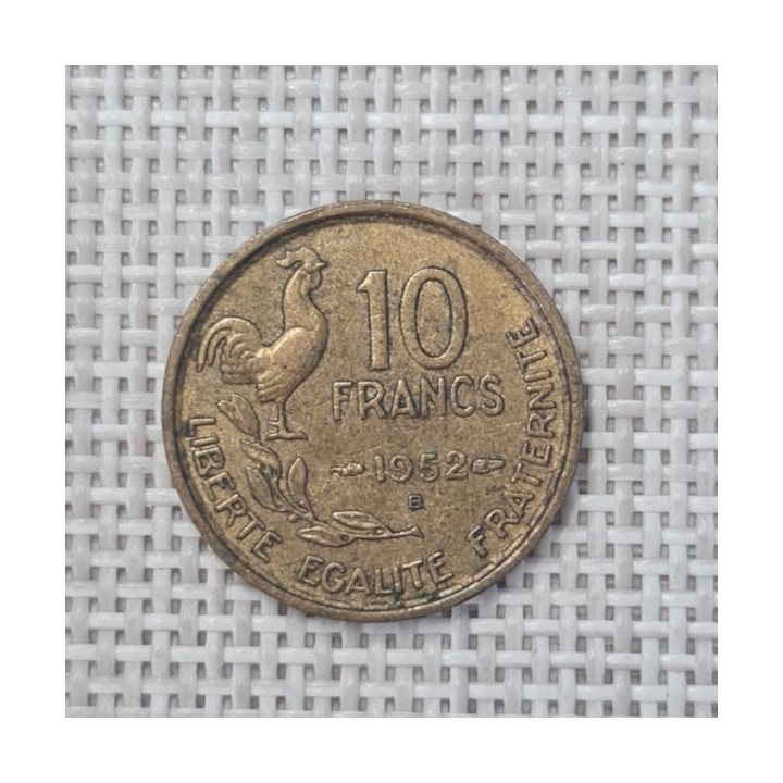 France 10 Francs 1952 "B" KM-915 VF