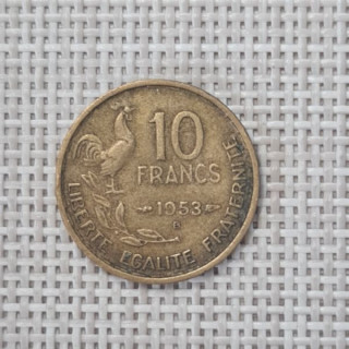 France 10 Francs 1953 "B" KM-915 VF