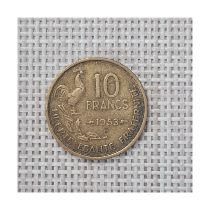France 10 Francs 1953 "B" KM-915 VF