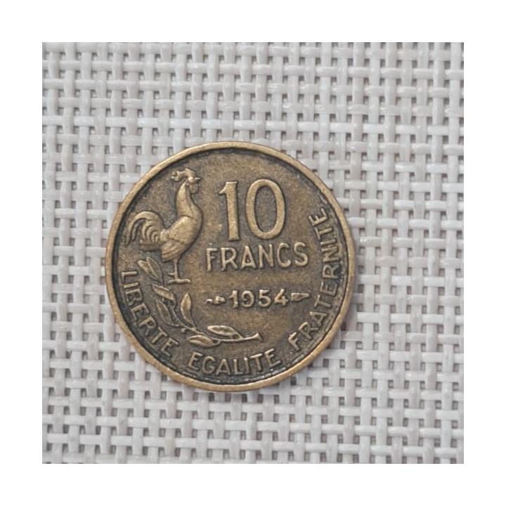 France 10 Francs 1954 KM-915 VF
