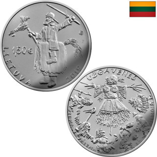 Lithuania 1,50 Euro 2019 "Mardi Gras" KM-245 UNC