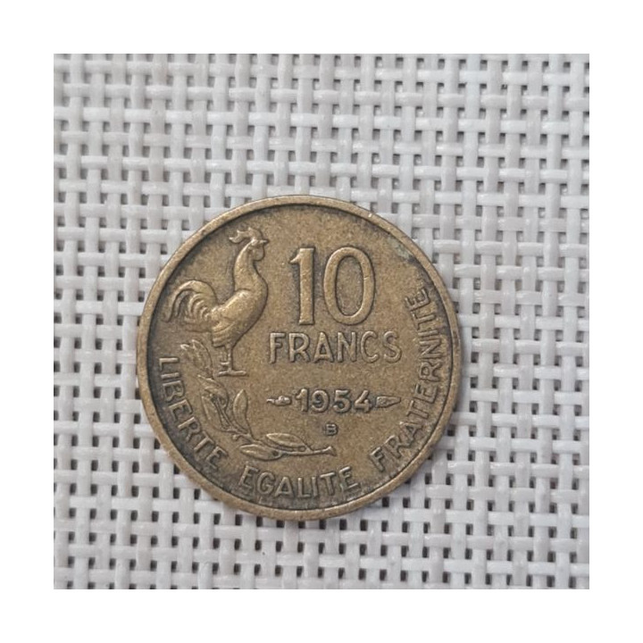 France 10 Francs 1954 "B" KM-915 VF