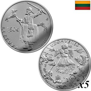 Lithuania 1,50 Euro 2019 "Mardi Gras" KM-245 Bag