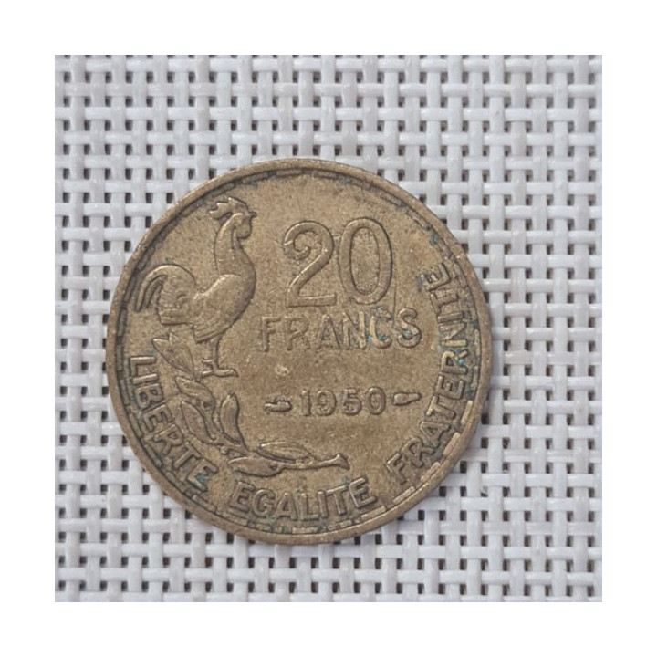 France 20 Francs 1950 KM-916 VF