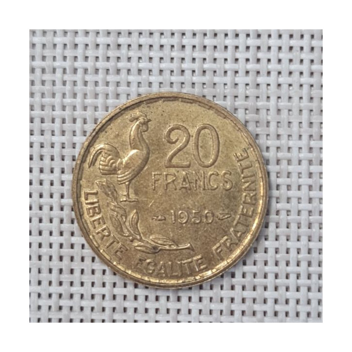 France 20 Francs 1950 KM-916 XF