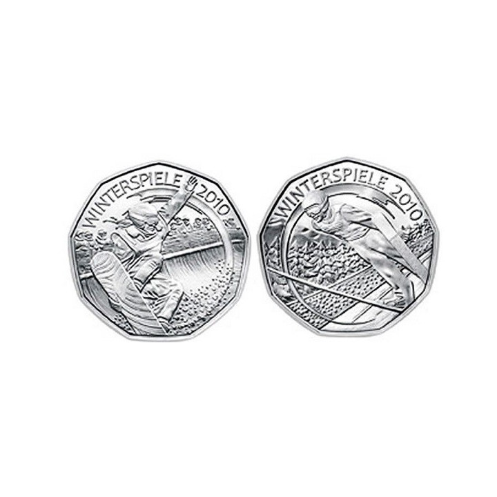 Austria 2 x 5 Euro 2010 "Olympic Games" KM-3192 - 3193 BU (Blister)