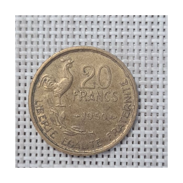 France 20 Francs 1950 KM-917 VF