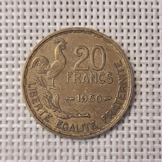 France 20 Francs 1950 KM-917 VF