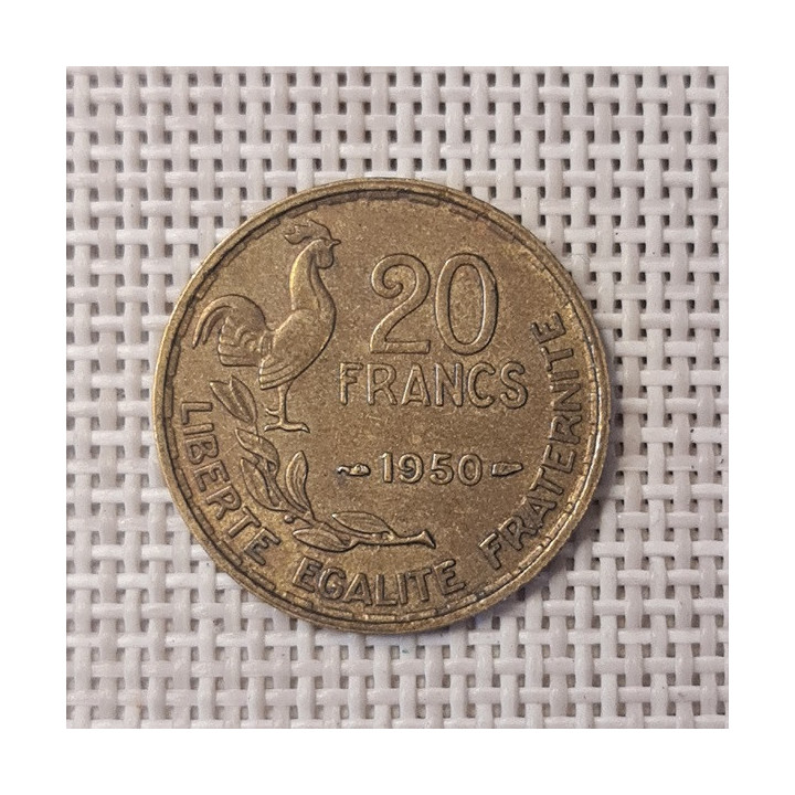 France 20 Francs 1950 KM-917 VF